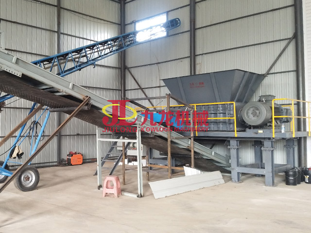 雙鴨山生物質秸稈撕碎現(xiàn)場