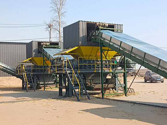 沈陽遼中黃貯秸稈生產線現(xiàn)場