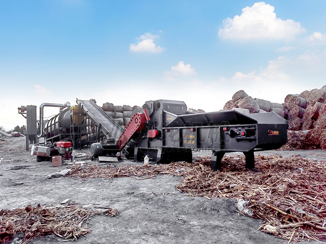 吉林梅河口稻草粉碎機生產現(xiàn)場